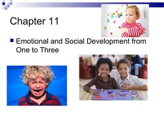 Chapter 11


Emotional and Social Development from
One to Three

 