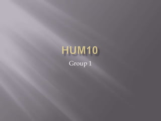 HUM10 Group 1 