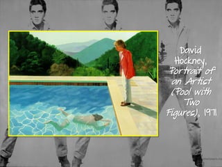 David
Hockney,
Portrait of
an Artist
(Pool with
Two
Figures), 1971
 
