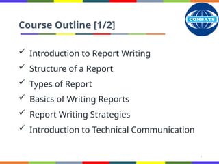 HUM102_Slides_Lecture01.pptx Report writing skills lecture slide of ...
