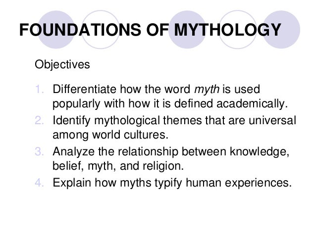 foundations mythology I think that mythology is based on a concept of historical teaching and i think that religion is based on an attempt to find personal peace and personal enlightenment where do religion and mythology intersect. foundations mythology I think that mythology is based on a concept of historical teaching and i think that religion is based on an attempt to find personal peace and personal enlightenment where do religion and mythology intersect.
