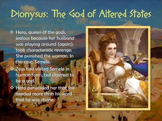 Hum2220 The Divine Madness Dionysus & Greek Theatre