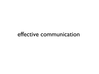 effective communication 