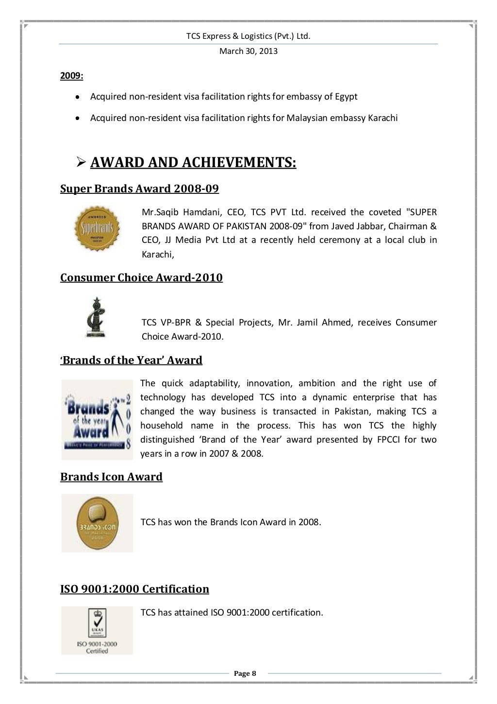 TCS REPORT