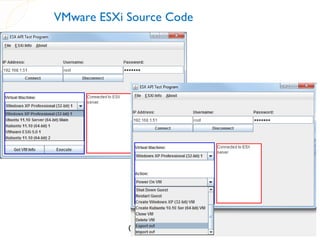 VMware ESXi Source Code




            02/29/12      55
 