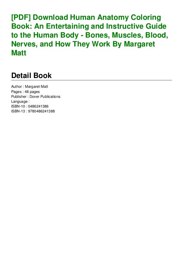 Download Pdf Download Human Anatomy Coloring Book An Entertaining And Instr