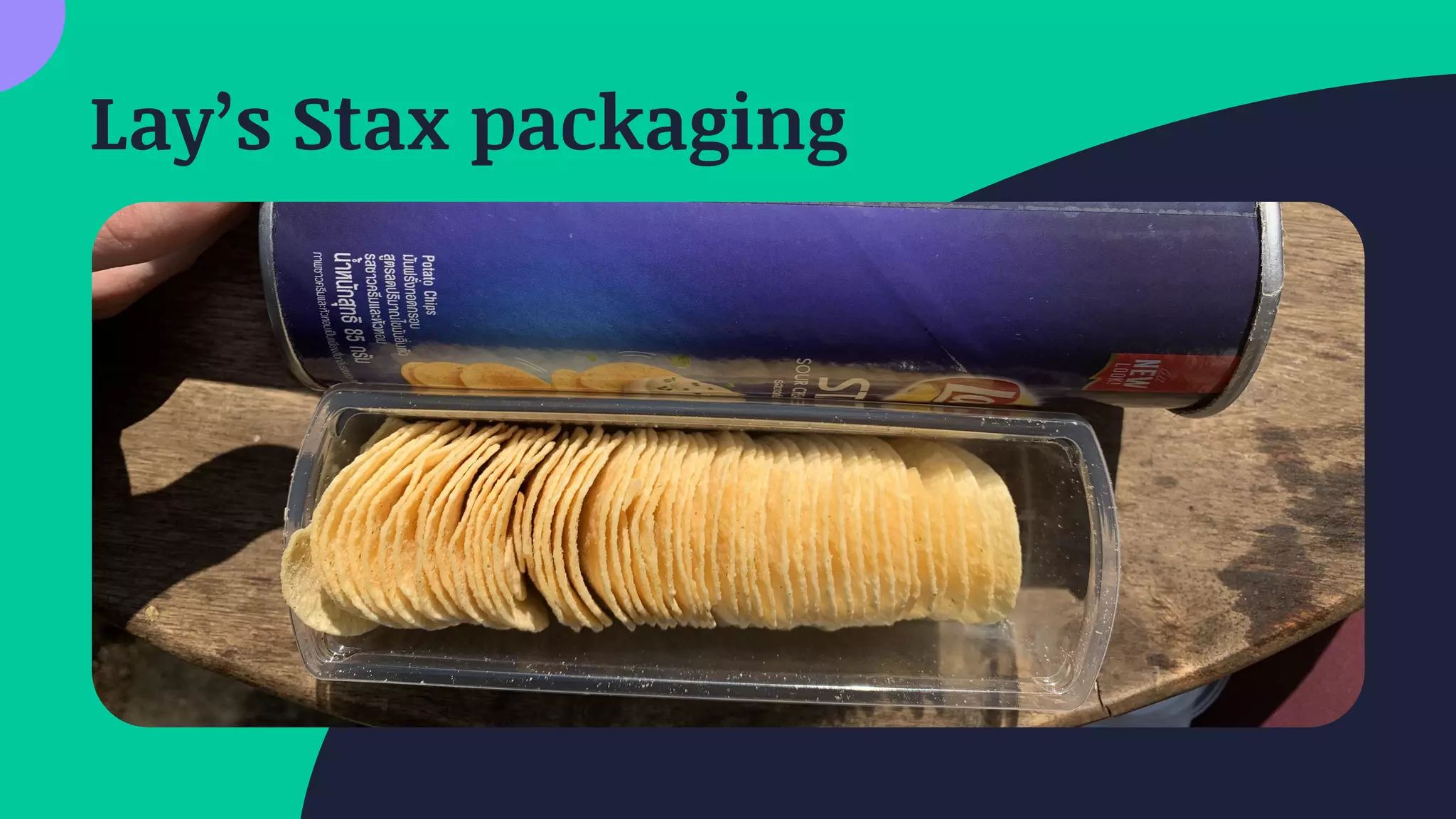 Lay’s Stax packaging
 