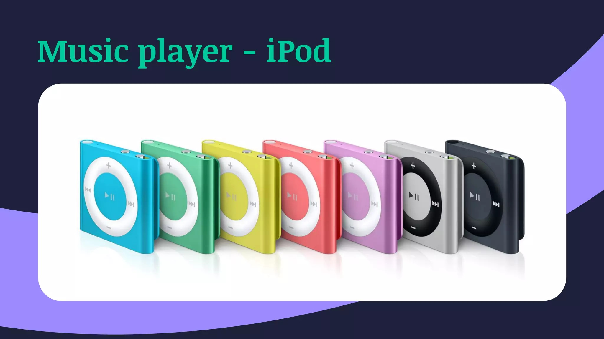 Music player - iPod
 