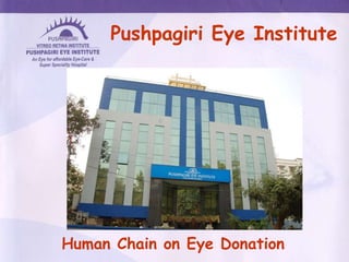 Pushpagiri Eye Institute Human Chain on Eye Donation 