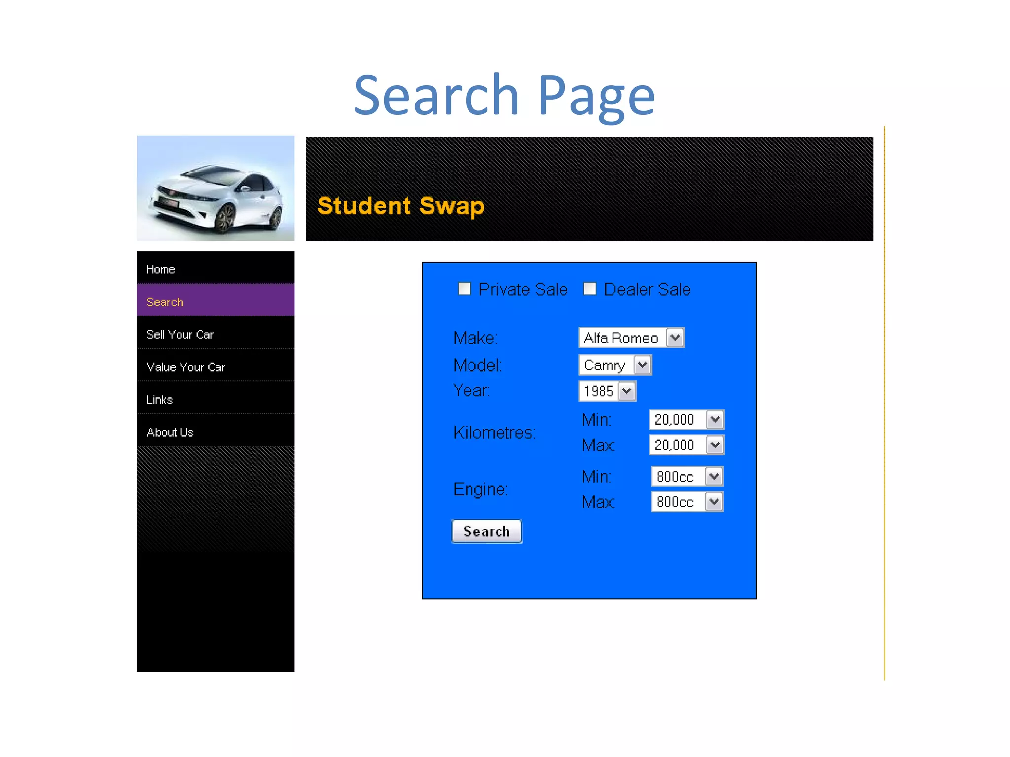 Search Page