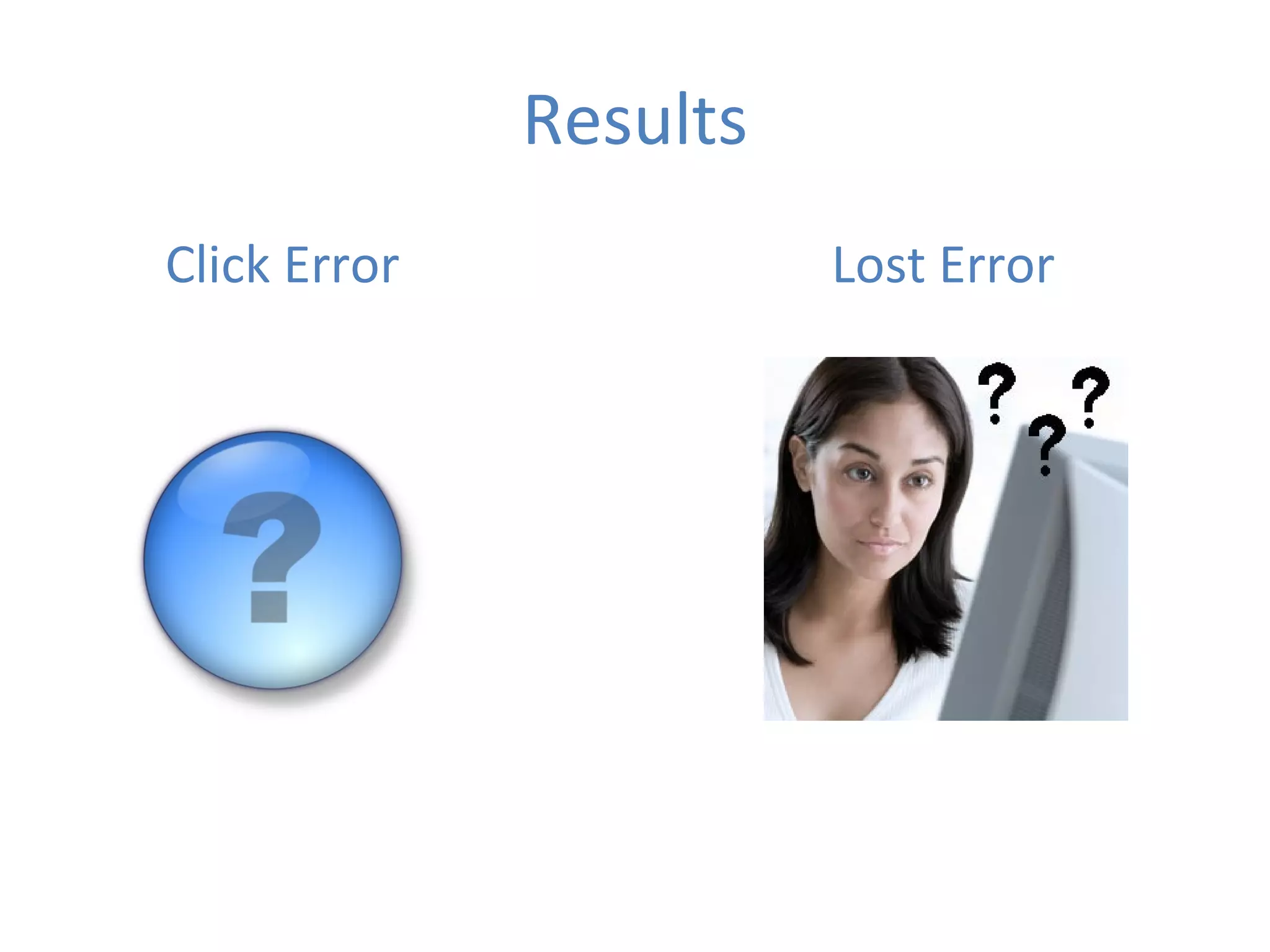 Results Click Error Lost Error