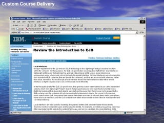 Custom Course Delivery  