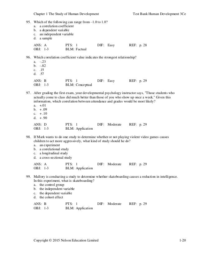 Human Development A Life Span View 3rd Edition Ateah Test Bank