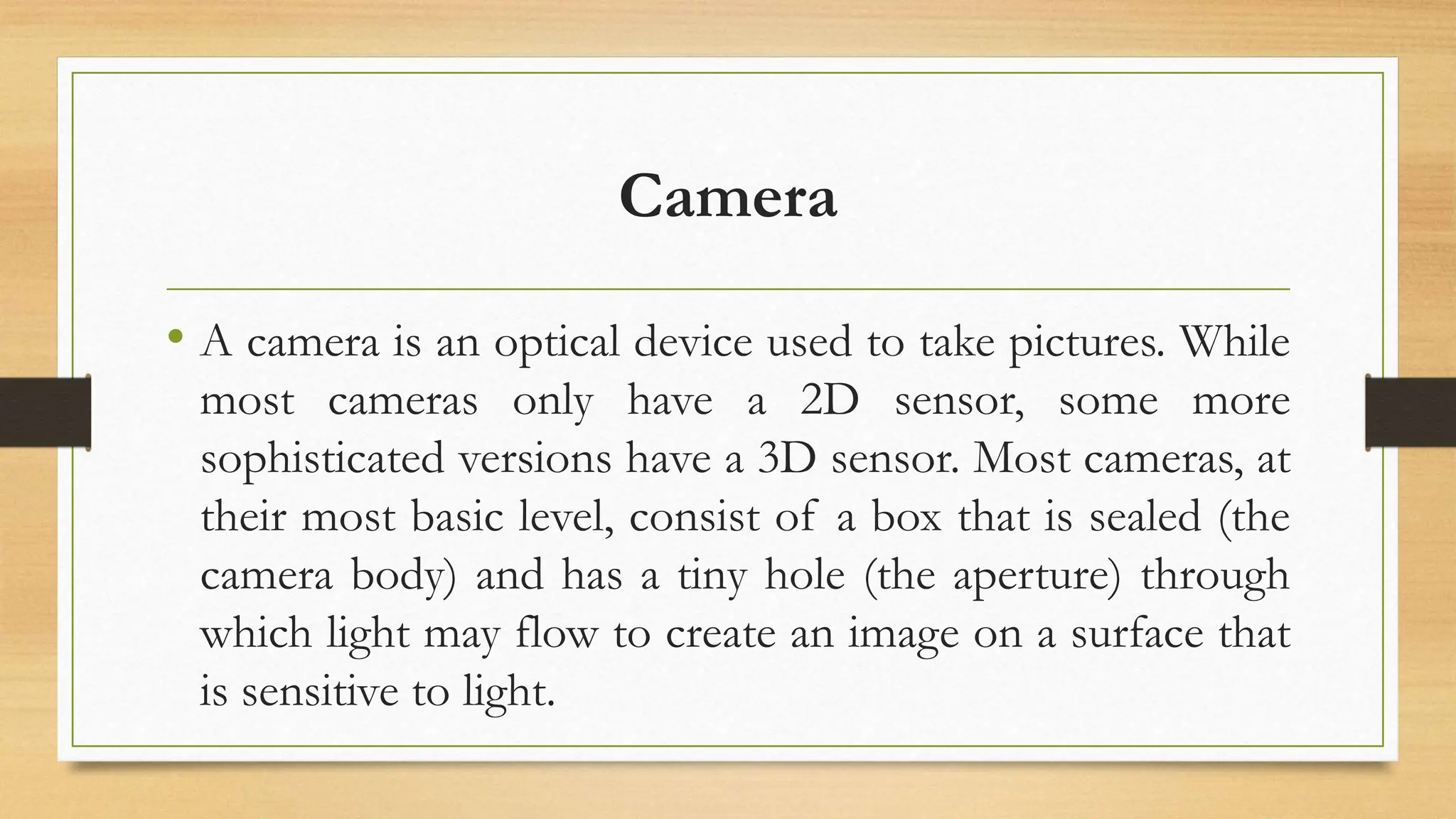 Human Eye and the Camera Powerpoint - Optics | PPTX