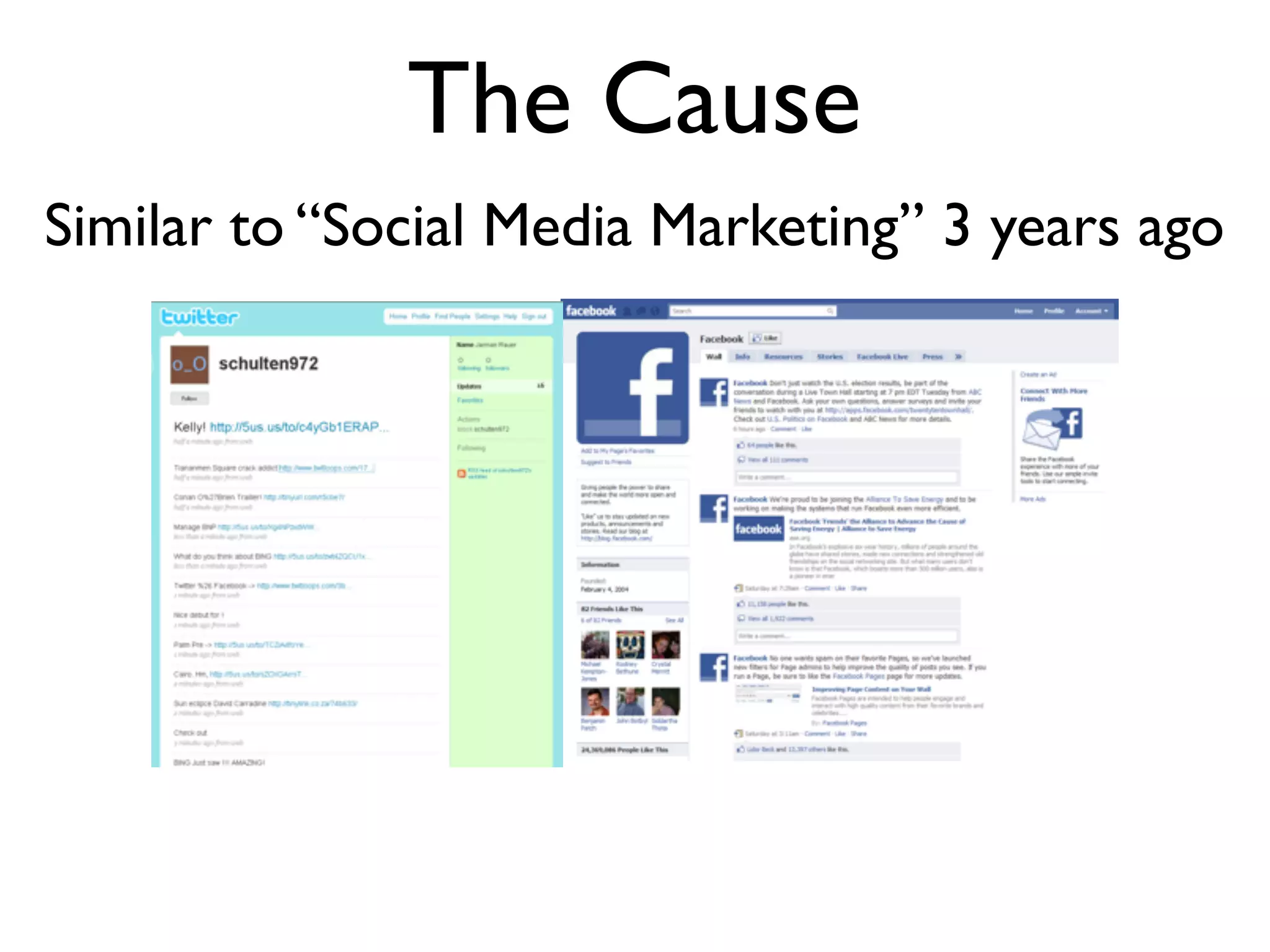 The Cause
Similar to “Social Media Marketing” 3 years ago
 