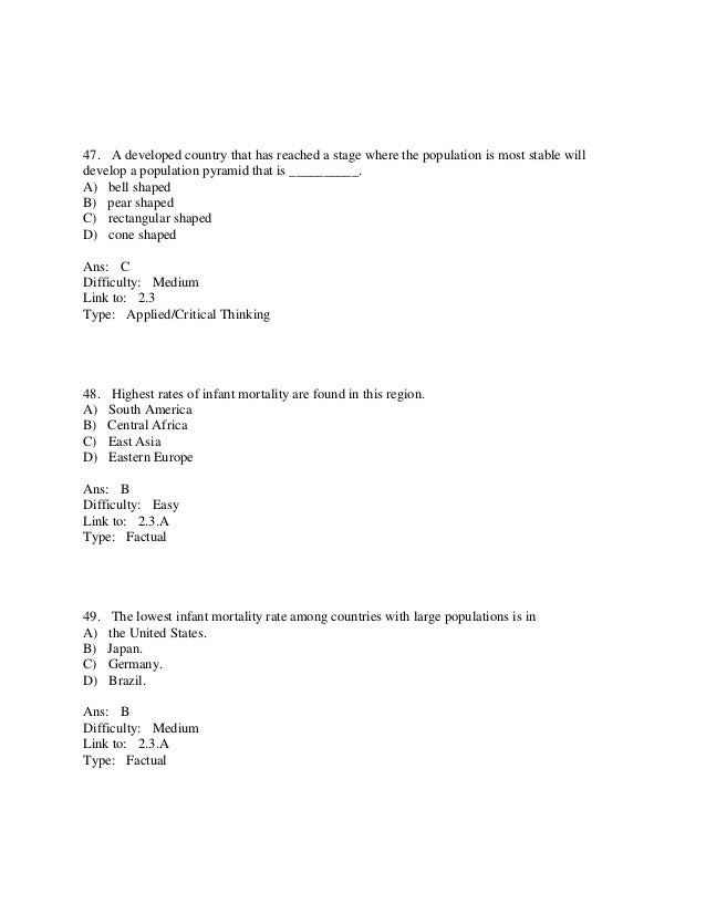 Human Geography People Place And Culture 9th Edition Fouberg Test Bank