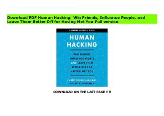 DOWNLOAD ON THE LAST PAGE !!!!
Download direct Human Hacking: Win Friends, Influence People, and Leave Them Better Off for Having Met You Don't hesitate Click https://fubbookslocalcenter.blogspot.co.uk/?book=B0872KD4QW Read Online PDF Human Hacking: Win Friends, Influence People, and Leave Them Better Off for Having Met You, Download PDF Human Hacking: Win Friends, Influence People, and Leave Them Better Off for Having Met You, Read Full PDF Human Hacking: Win Friends, Influence People, and Leave Them Better Off for Having Met You, Read PDF and EPUB Human Hacking: Win Friends, Influence People, and Leave Them Better Off for Having Met You, Download PDF ePub Mobi Human Hacking: Win Friends, Influence People, and Leave Them Better Off for Having Met You, Downloading PDF Human Hacking: Win Friends, Influence People, and Leave Them Better Off for Having Met You, Download Book PDF Human Hacking: Win Friends, Influence People, and Leave Them Better Off for Having Met You, Read online Human Hacking: Win Friends, Influence People, and Leave Them Better Off for Having Met You, Read Human Hacking: Win Friends, Influence People, and Leave Them Better Off for Having Met You pdf, Read epub Human Hacking: Win Friends, Influence People, and Leave Them Better Off for Having Met You, Read pdf Human Hacking: Win Friends, Influence People, and Leave Them Better Off for Having Met You, Download ebook Human Hacking: Win Friends, Influence People, and Leave Them Better Off for Having Met You, Download pdf Human Hacking: Win Friends, Influence People, and Leave Them Better Off for Having Met You, Human Hacking: Win Friends, Influence People, and Leave Them Better Off for Having Met You Online Download Best Book Online Human Hacking: Win Friends, Influence People, and Leave Them Better Off for Having Met You, Read Online Human Hacking: Win Friends, Influence People, and Leave Them Better Off for Having Met You Book, Download Online Human Hacking:
Win Friends, Influence People, and Leave Them Better Off for Having Met You E-Books, Read Human Hacking: Win Friends, Influence People, and Leave Them Better Off for Having Met You Online, Download Best Book Human Hacking: Win Friends, Influence People, and Leave Them Better Off for Having Met You Online, Read Human Hacking: Win Friends, Influence People, and Leave Them Better Off for Having Met You Books Online Download Human Hacking: Win Friends, Influence People, and Leave Them Better Off for Having Met You Full Collection, Download Human Hacking: Win Friends, Influence People, and Leave Them Better Off for Having Met You Book, Download Human Hacking: Win Friends, Influence People, and Leave Them Better Off for Having Met You Ebook Human Hacking: Win Friends, Influence People, and Leave Them Better Off for Having Met You PDF Read online, Human Hacking: Win Friends, Influence People, and Leave Them Better Off for Having Met You pdf Read online, Human Hacking: Win Friends, Influence People, and Leave Them Better Off for Having Met You Read, Download Human Hacking: Win Friends, Influence People, and Leave Them Better Off for Having Met You Full PDF, Download Human Hacking: Win Friends, Influence People, and Leave Them Better Off for Having Met You PDF Online, Download Human Hacking: Win Friends, Influence People, and Leave Them Better Off for Having Met You Books Online, Download Human Hacking: Win Friends, Influence People, and Leave Them Better Off for Having Met You Full Popular PDF, PDF Human Hacking: Win Friends, Influence People, and Leave Them Better Off for Having Met You Download Book PDF Human Hacking: Win Friends, Influence People, and Leave Them Better Off for Having Met You, Read online PDF Human Hacking: Win Friends, Influence People, and Leave Them Better Off for Having Met You, Read Best Book Human Hacking: Win Friends, Influence People, and Leave Them Better Off for Having Met You,
Download PDF Human Hacking: Win Friends, Influence People, and Leave Them Better Off for Having Met You Collection, Download PDF Human Hacking: Win Friends, Influence People, and Leave Them Better Off for Having Met You Full Online, Read Best Book Online Human Hacking: Win Friends, Influence People, and Leave Them Better Off for Having Met You, Download Human Hacking: Win Friends, Influence People, and Leave Them Better Off for Having Met You PDF files, Read PDF Free sample Human Hacking: Win Friends, Influence People, and Leave Them Better Off for Having Met You, Download PDF Human Hacking: Win Friends, Influence People, and Leave Them Better Off for Having Met You Free access, Read Human Hacking: Win Friends, Influence People, and Leave Them Better Off for Having Met You cheapest, Download Human Hacking: Win Friends, Influence People, and Leave Them Better Off for Having Met You Free acces unlimited
Download PDF Human Hacking: Win Friends, Influence People, and
Leave Them Better Off for Having Met You Full version
 