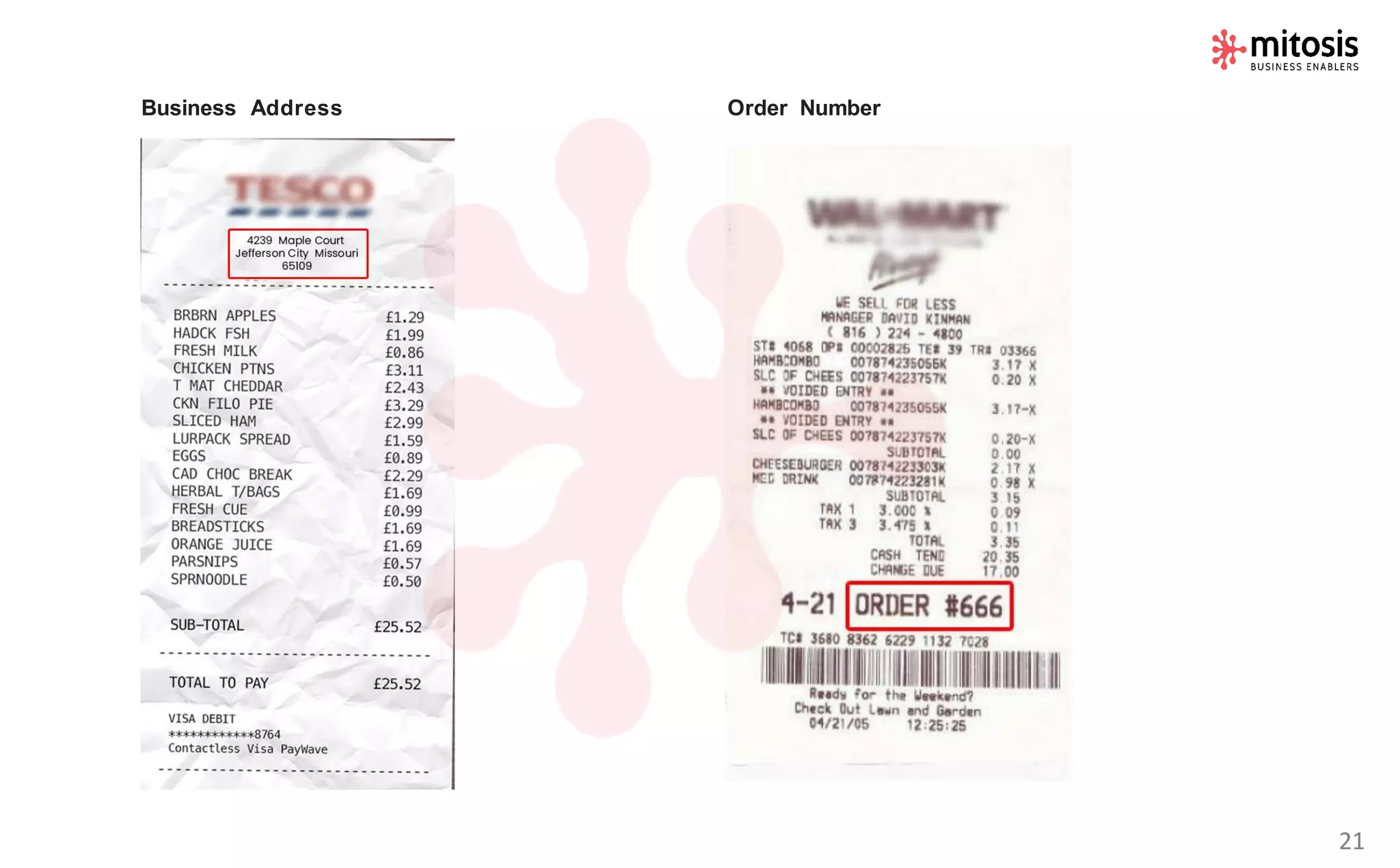 Business Address Order Number
21
 