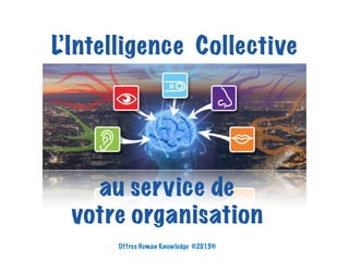 L’Intelligence Collective
au service de
votre organisation
Offres Human Knowledge ©2015©
 