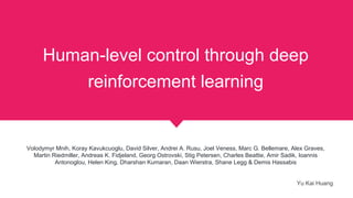 Human-level control through deep reinforcement learning | PDF