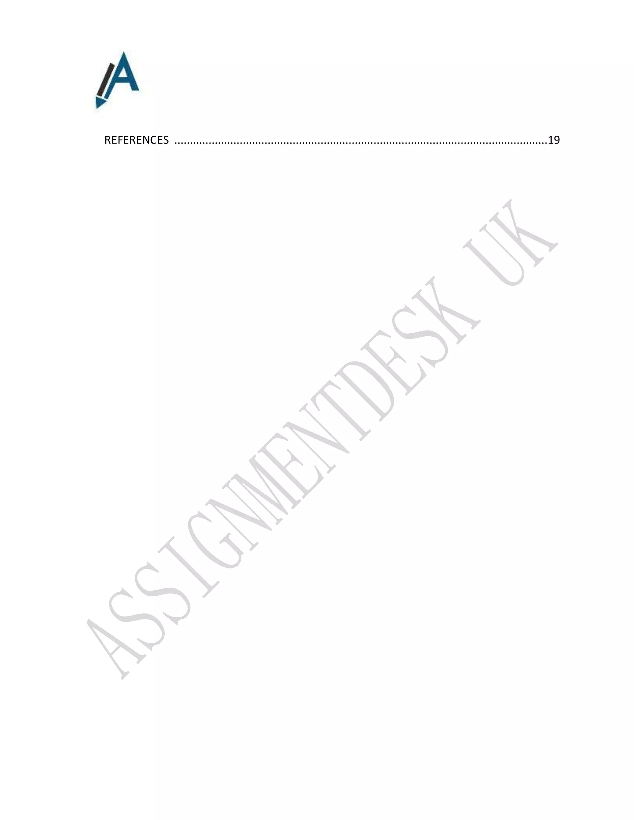 REFERENCES ........................................................................................................................19
 