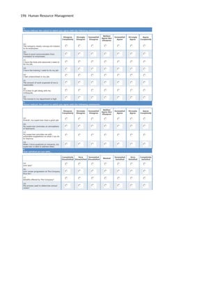 196 Human Resource Management
 