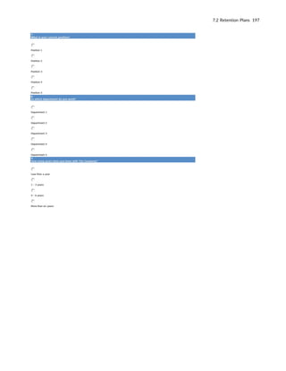 7.2 Retention Plans 197
 