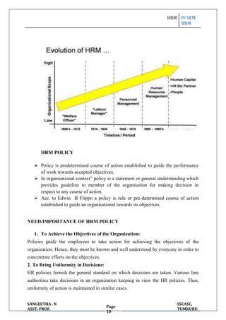 Hrm Policy Example BASIC SUMMARY OF HUMAN RESOURCE MANAGEMENT | PDF