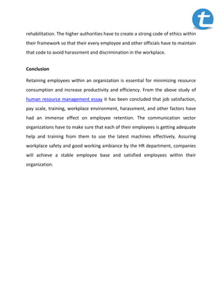 Human resource-management-essay-on-attracting-and-retaining-staff