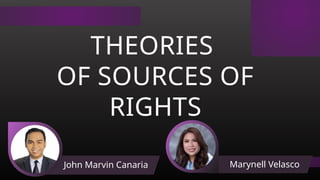 THEORIES
OF SOURCES OF
RIGHTS
Page 05
John Marvin Canaria Marynell Velasco
 