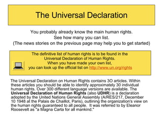 Un Form Example Human Rights Vi Form | PPT