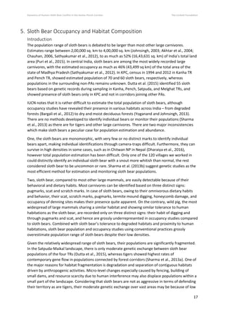 Dynamics of Human-Sloth Bear Conflict in Kanha-Pench Corridor | PDF