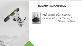 HUMANA HCS PLATFORMS
“No Battle Plan Survives
Contact with the Enemy.”
Helmuth von Moltke
 