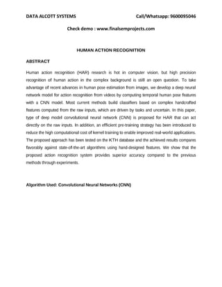 Human action recognition project in python | PDF