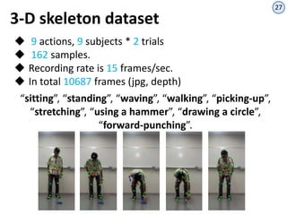 Human action recognition with kinect using a joint motion descriptor | PPTX
