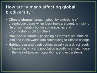 Human activities that affect natural ecosystems | PPT