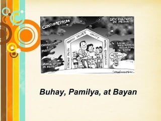 Free Powerpoint Templates Buhay, Pamilya, at Bayan 