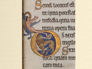 Historiated initials from the Biblia latina
vulgatae versionis cum prologis (c. 1143-1178)
• Biblia latina vulgatae versionis cum prologis c. 1143-1178
Cod. 4, Stiftsbibliothek, Engelberg, Switzerland.
Parchment · 213 ff. · 38.0 x 28.0 cm
• fol. 048r, Proverbs 1:1, initial P[arabolae Salomonis filii David regis Israhel].
• fol. 134v, Book of Tobit 1:1, initial T[obias ex tribu et civitate Nephthali].
• fol. 150v, Esther 1:1, initial I[n diebus Assueri].
• http://www.e-codices.unifr.ch/fr/searchresult/list/one/bke/0004
 