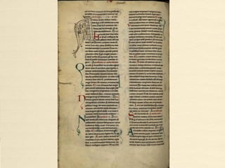 Historiated initials from Concordia
evangelistarum (1160-1170)
• The manuscript Zacharias Chrysopolitanus / Concordia evangelistarum, is
the masterpiece of an unknown monk of the Abbey of Saint-Bertin c.1160-
1170 which is called the "Master of Zechariah Besançon" according to the
author of texts this collection.
Ms 0030, Bibliothèque d’agglomération de Saint-Omer, France.
• Folio 047r initial D[e excellentia evangelii ]
• Folio 054r, initial M[atthaeus cognomento Levi]
• Folio 56v, 57 r, John 1:1, initial I[n principio erat Verbum]
• Folio 106r, Matthew 11:20, initial T[unc cepit exprobrare civitatibus]
• Folio 131r, Matthew 13:13, initial V[enit autem Jesus]
• Folio 137v, Luke 15:1, initial A[it autem: Homo quidam habuit duos filios]
• Zacharie le Chysopolitain, Sur la concordance des évangiles
• http://tools.yoolib.com/Yviewer/index.php?user=bmsaintomer&filemedia_id=18937&menu_left_visible=1&menu_left_type=t
 