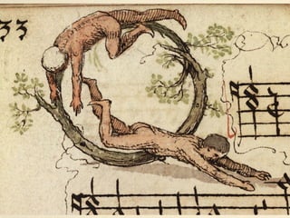 Historiating initials from the
Chansonnier de Zeghere van Male (1542)
• Chansonnier de Zeghere van Male, Bruges 1542.
Mss. 0125 - 0128 (old 124), Bibliothèque Municipale de Cambrai, France.
• The ‘Songbook of Zeghere van Male’ is undeniably one of the most intriguing Western-European music
manuscripts due to both its content and its formal appearance. The four bulky partbooks contain over 1200
pages, all of which are provided with one or more illuminations or miniatures of extraordinary quality. The 229
compositions, often in an exceptional (local) reading, offer an overview of the most important genres of the first
half of the 16th century.
• The French chanson, the mass and the Latin motet are best represented, though the songbook also includes
some Italian madrigals and several Dutch polyphonic songs and works for instrumental ensemble. The
composers are situated both internationally (Josquin, Mouton, Willaert, Sermisy) and more regionally (De Hondt,
Hellinck). As the place and year of its origin ( Bruges , 1542) as well as its owner (Zeghere van Male, a prominent
tradesman and chronicler) are known, this manuscript is a truly unique period document.
• ms. 0126, B f. 132v, initial A[ve Regina Caelorum, Ave Domina Angelorum].
• ms. 0127, A f. 004v, initial A[ve sanctissima Maria].
• ms. 0125, B f. 027v, initial A[gnus Dei, qui tollis peccata mundi].
• ms. 0125, B f. 027v, initial A[gnus Dei, qui tollis peccata mundi].
• ms. 0127, B f. 023r, initial A[gnus Dei, qui tollis peccata mundi].
• ms. 0127, B f. 033r, initial A[gnus Dei, qui tollis peccata mundi].
• ms. 0125, B f. 022v, initial B[enedictus qui venit in nomine Domini].
• ms. 0126, B f. 019v, initial C[hriste eleison].
 