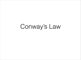 Conway’s Law

 