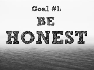 Five Goals 
for Being a 
Productive 
Human 
 