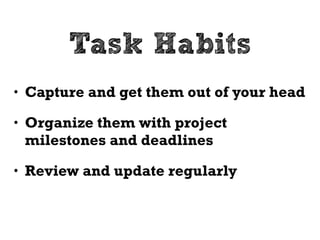 TASKS 
 