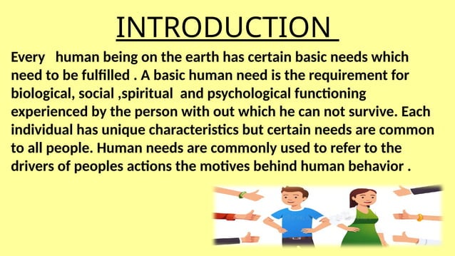 Human Basic Needs Or Maslow Theory Hierarchy Gnm Pptx