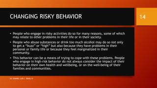 HUMAN BEHAVIOR-ASSESSMENT OF COMMUNITY PERCEPTION ON HEALTH AND HEALTH ...