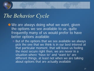 Human Behavior Model; General Theory of Human Behavior