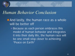 Human Behavior Model; General Theory of Human Behavior
