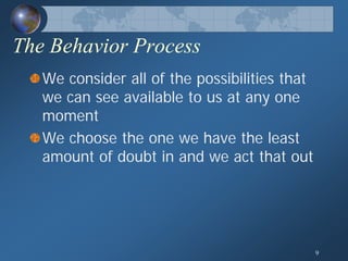 Human Behavior Model; General Theory of Human Behavior
