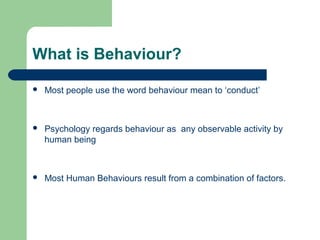 Human behaviour | PPT