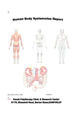 Human body system's evaluation report 